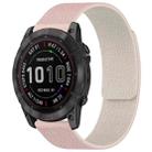 For Garmin Fenix 8/7X/6X/5X 26mm xDfind Litchi Texture Magnetic Silicone Watch Band(Pink Sstarlight) - 1