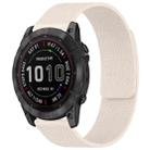 For Garmin Fenix 8/7X/6X/5X 26mm xDfind Litchi Texture Magnetic Silicone Watch Band(Starlight) - 1