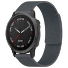 For Garmin Fenix 8/7S/6S/5S 20mm xDfind Litchi Texture Magnetic Silicone Watch Band(Grey) - 1