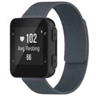 For Garmin Forerunner 35/30/35J 20mm xDfind Litchi Texture Magnetic Silicone Watch Band(Grey) - 1