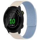 For Garmin Forerunner 45 / 45S / Swim 2 18mm xDfind Litchi Texture Magnetic Silicone Watch Band(White Blue) - 1