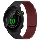 For Garmin Forerunner 45 / 45S / Swim 2 18mm xDfind Litchi Texture Magnetic Silicone Watch Band(Black Red) - 1