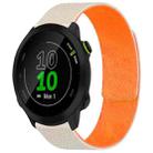For Garmin Forerunner 45 / 45S / Swim 2 18mm xDfind Litchi Texture Magnetic Silicone Watch Band(Starlight Orange) - 1