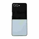 For Samsung Galaxy Z Flip7 5G Morandi Solid Color Leather Texture Phone Case(Light Blue) - 1