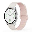 20mm xDfind Reverse Buckle Tri-beads Magnetic Silicone Watch Band(Starlight Pink) - 1
