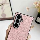 For Samsung Galaxy Z Fold7 5G Impression Camellia Pattern Protective Phone Case(Brown) - 3
