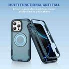 For iPhone 16 Pro Defend Rugged Gear Holder MagSafe Phone Case(Royal Blue + Blue) - 2