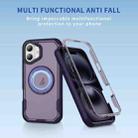 For iPhone 17 Defend Rugged Gear Holder MagSafe Phone Case(Purple + Dark Purple) - 2