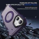 For iPhone 17 Defend Rugged Gear Holder MagSafe Phone Case(Purple + Dark Purple) - 3