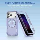 For iPhone 17 Pro Defend Rugged Gear Holder MagSafe Phone Case(Light Purple + Transparent Purple) - 2