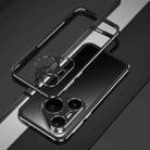 For Huawei Pura 80 Pro 5G Aurora Series Lens Protector + Metal Frame Phone Case(Black Silver) - 2