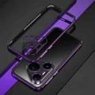 For Huawei Pura 80 Pro+ 5G Aurora Series Lens Protector + Metal Frame Phone Case(Black Purple) - 2