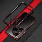 For Huawei Pura 80 Ultra 5G Aurora Series Lens Protector + Metal Frame Phone Case(Black Red) - 2