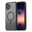 For Samsung Galaxy XCover7 Pro Fan Dun Series TPU Hybrid PC Frosted Magsafe Phone Case(Black) - 1