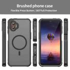 For Samsung Galaxy XCover7 Pro Fan Dun Series TPU Hybrid PC Frosted Magsafe Phone Case(Black) - 2