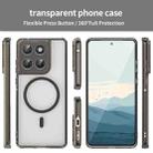 For Motorola Edge 60s PC Hybrid TPU Airbag Shockproof MagSafe Phone Case(Transparent Black) - 2