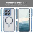 For Motorola Edge 60s PC Hybrid TPU Airbag Shockproof MagSafe Phone Case(Transparent Blue) - 2