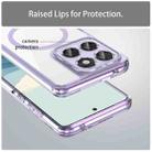 For Motorola Edge 60 PC Hybrid TPU Airbag Shockproof MagSafe Phone Case(Transparent Purple) - 3