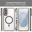 For Samsung Galaxy S25 Edge 5G PC Hybrid TPU Airbag Shockproof MagSafe Phone Case(Transparent Black) - 2