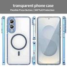 For Samsung Galaxy S25 Edge 5G PC Hybrid TPU Airbag Shockproof MagSafe Phone Case(Transparent Blue) - 2