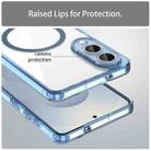 For Samsung Galaxy S25 Edge 5G PC Hybrid TPU Airbag Shockproof MagSafe Phone Case(Transparent Blue) - 3