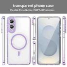 For Samsung Galaxy S25 Edge 5G PC Hybrid TPU Airbag Shockproof MagSafe Phone Case(Transparent Purple) - 2