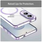For Samsung Galaxy S25 Edge 5G PC Hybrid TPU Airbag Shockproof MagSafe Phone Case(Transparent Purple) - 3