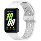 For Samsung Galaxy Fit3 xDfind Colorful Buckle Solid Color Breathable Silicone Watch Band(White) - 1