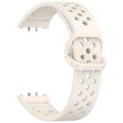 For Samsung Galaxy Fit3 xDfind Colorful Buckle Solid Color Breathable Silicone Watch Band(Starlight) - 3