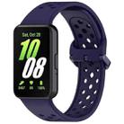 For Samsung Galaxy Fit3 xDfind Colorful Buckle Solid Color Breathable Silicone Watch Band(Dark Blue) - 1