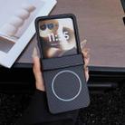 For Motorola Razr 60 Ultra Three Parts Carbon Fiber Texture MagSafe Phone Case(Black) - 1