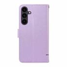 For Samsung Galaxy S25 FE 5G Adorable Cat Embossed Pattern Flip Leather Phone Case(Purple) - 3