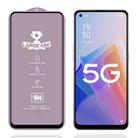 For OPPO A96 5G / Reno8 9H 0.4mm High Aluminum Large Arc Tempered Glass Film - 1