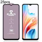For OPPO A18 4G / A38 4G 25pcs 9H 0.4mm High Aluminum Large Arc Tempered Glass Film - 1
