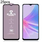 For OPPO A58 5G 25pcs 9H 0.4mm High Aluminum Large Arc Tempered Glass Film - 1