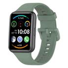 For Huawei Watch Fit 2 xDfind Quick Release Solid Color Silicone Watch Band(Grey Green) - 1
