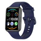 For Huawei Watch Fit 2 xDfind Quick Release Solid Color Silicone Watch Band(Midnight Blue) - 1