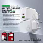 EU Plug WK WP-U64 45W Kinkong Flash Charge USB+Type-C Port Fast Charger - 3