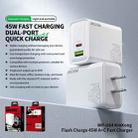 US Plug WK WP-U64 45W Kinkong Flash Charge USB+Type-C Port Fast Charger - 2