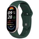 For Xiaomi Smart Band 10 / 9 / 8 xDfind Reverse Buckle Silicone Watch Band(Pine Green) - 1