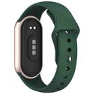 For Xiaomi Smart Band 10 / 9 / 8 xDfind Reverse Buckle Silicone Watch Band(Pine Green) - 2