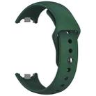 For Xiaomi Smart Band 10 / 9 / 8 xDfind Reverse Buckle Silicone Watch Band(Pine Green) - 3