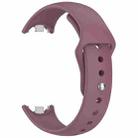For Xiaomi Smart Band 10 / 9 / 8 xDfind Reverse Buckle Silicone Watch Band(Smoke Purple) - 3