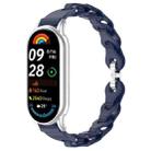 For Xiaomi Smart Band 10 / 9 / 8 xDfind Hollow Bracelet Silicone Watch Band(Midnight Blue) - 1
