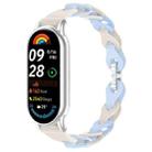 For Xiaomi Smart Band 10 / 9 / 8 xDfind Hollow Bracelet Silicone Watch Band(Starlight Haze Blue) - 1