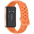 For Huawei Band 10 / 9 / 8 xDfind Hole Style Breathable Silicone Watch Band(Orange) - 2