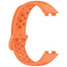 For Huawei Band 10 / 9 / 8 xDfind Hole Style Breathable Silicone Watch Band(Orange) - 3