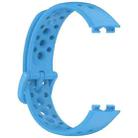 For Huawei Band 10 / 9 / 8 xDfind Hole Style Breathable Silicone Watch Band(Sky Blue) - 3