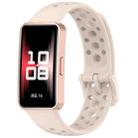 For Huawei Band 10 / 9 / 8 xDfind Hole Style Breathable Silicone Watch Band(Starlight) - 1