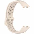 For Huawei Band 10 / 9 / 8 xDfind Hole Style Breathable Silicone Watch Band(Starlight) - 3